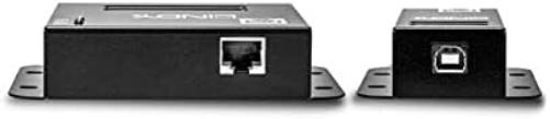 LINDY 50m 4 Port USB 2.0 Cat.5 Extender, USB over Ethernet Cat. 5/5e/6, 50m Extension for up to 4 USB devices like printer, keyboard, mouse, USB stick, Power Supply included, Windows, Mac, Linux