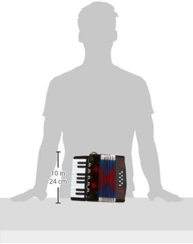 small foot Akkordeon "Classic", Musikinstrument für Kinder, mit Schulterriemen zum bequemen Bespielen, ab 3 Jahren, 3304, Blau