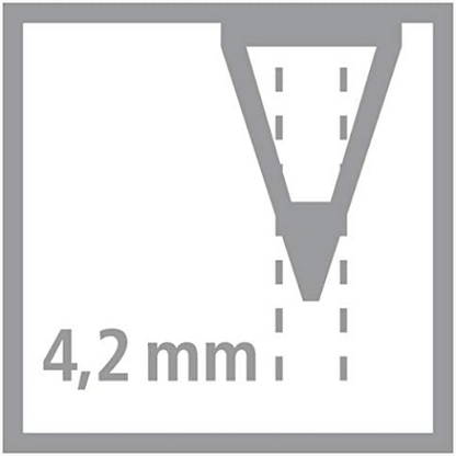 Dreikant-Buntstift - STABILO Trio dick kurz - 12er Pack - mit 12 verschiedenen Farben