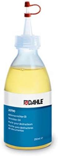 Dahle Bürotechnik Spezialöl für Aktenvernichter Dahle 20790, Tropfflasche, 250 ml