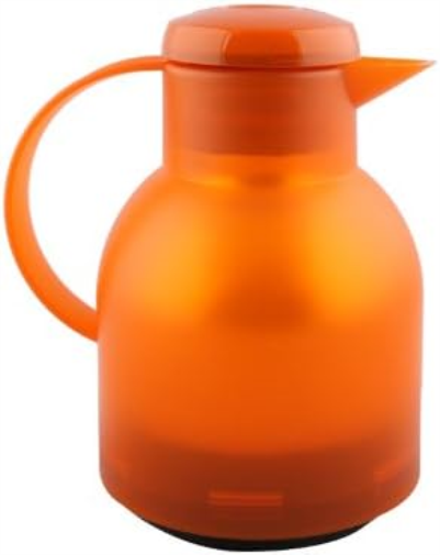 Emsa Samba 504234 Insulated Thermos Can 1.0 L Quick Press Translucent Orange