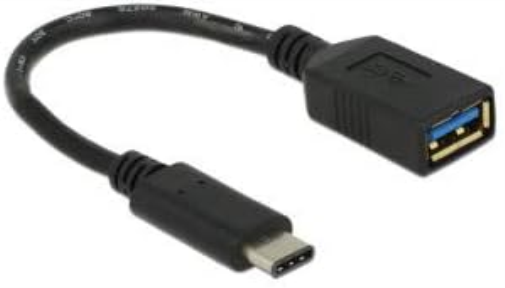 DeLOCK Adaptor Cable USB 3.1 Gen 1 USB Type C Male to USB A Female 15 cm Black