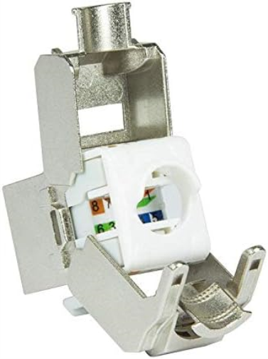 LogiLink NK4003 EconLine Cat.6A STP 180 Degrees Tool Slim Type Keystone Jack