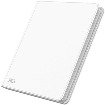 Ultimate Guard XenoSkin Quadrow Zipfolio 12 Pocket Card Storage Binder Portfolio White