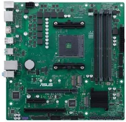 ASUS PRO B550M-C/CSM Business Motherboard Socket AM4 (AMD B550, Ryzen AM4, Micro-ATX, 2x M.2, PCIe 4.0, 1Gbit/s Ethernet, USB 3.2 Gen 2 Type C)