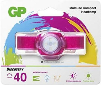 GP Discovery CH31 LED Stirnlampe batteriebetrieben 40lm 6h 260GPACTCH31002