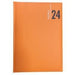 SHOPPARE - Agenda 2024 Giornaliera in Similpelle Sintetico Formato A5 15x21 cm. Vari Colori 9101XMT (arancione)