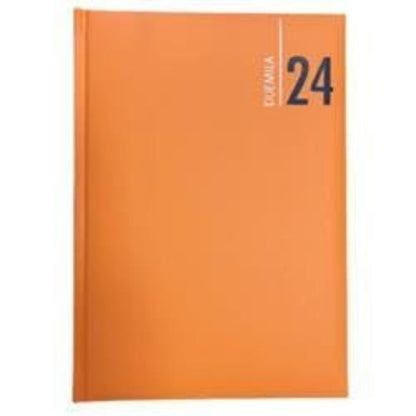 SHOPPARE - Agenda 2024 Giornaliera in Similpelle Sintetico Formato A5 15x21 cm. Vari Colori 9101XMT (arancione)