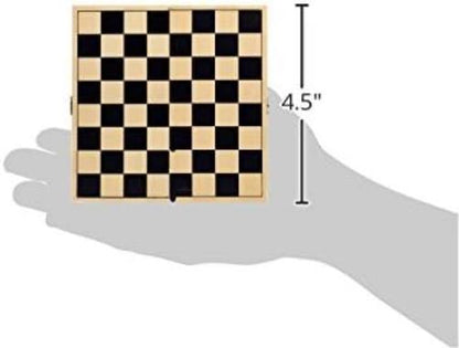 Legler Folding Chess Wooden Games Set travel chess