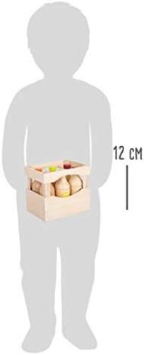 Small Foot 11739 "Fresh Wooden Crate, 6 Bottles of 3 Varieties, Accessories for Merchant Shop, from 3 Years Toys