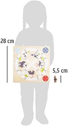 small foot 12228 "4 Friends" Games Collection, with farm animal motifs, wooden game for kids and family, ages 4+ years