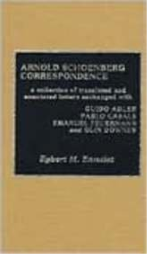 Arnold Schoenberg Correspondence