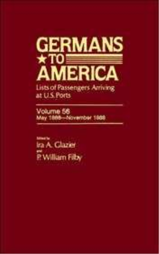 Germans to America, May 1, 1888-Nov. 30, 1888
