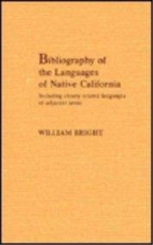 Bibliography of the Languages of Native California