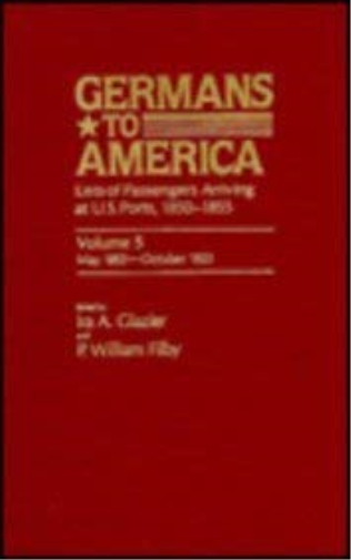 Germans to America, May 28, 1853-Oct. 24, 1853