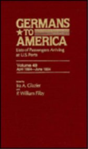 Germans to America, Apr. 15, 1884-June 30, 1884