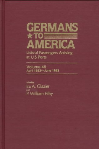 Germans to America, Apr. 20, 1883-June 30, 1883