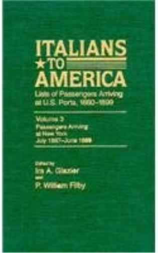 Italians to America, July 1887 - June 1889