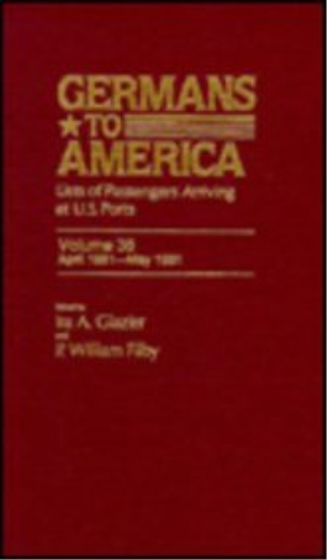 Germans to America, Apr. 16, 1881-May 31, 1881