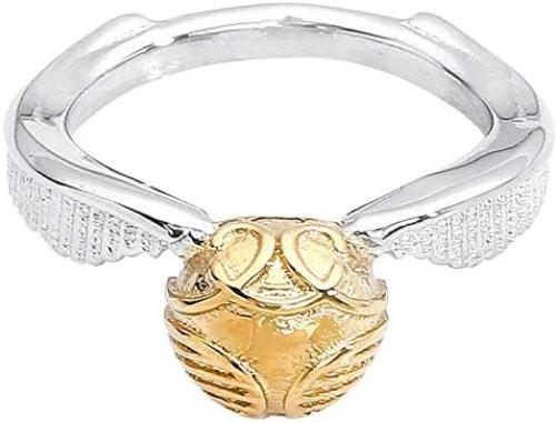 The Carat Shop Harry Potter Golden Snitch L Silver Gold Metal Ring Gift Boxed, SSR0004-L