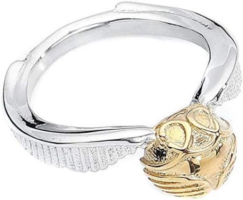 The Carat Shop Harry Potter Golden Snitch L Silver Gold Metal Ring Gift Boxed, SSR0004-L