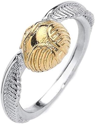 The Carat Shop Harry Potter Golden Snitch L Silver Gold Metal Ring Gift Boxed, SSR0004-L