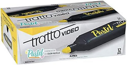 Tratto TRACT Highlighter Video Pastel, Lemon Yellow