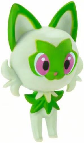 Pokemon PKW3402 Paldea 4 Pack-Features 2-Inch Pikachu, Fuecoco, Sprigatito, and Quaxly Battle Figures, Black