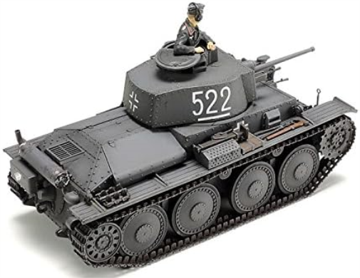 TAMIYA TAMIYA-300032583 1:48 DT. PzKpfw. 38 (t) Ausf. Copa DD/e, Color Militar/Verde Oliva (TAM32583