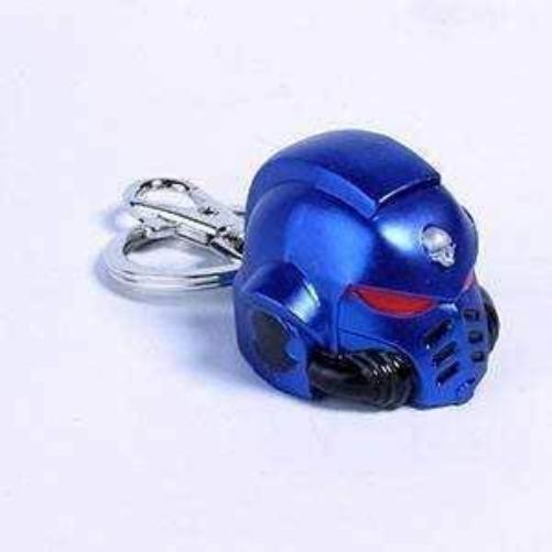 Semic Distibution WHKK001 W40K Ultramarine Helmet Keychain, Multi-Coloured