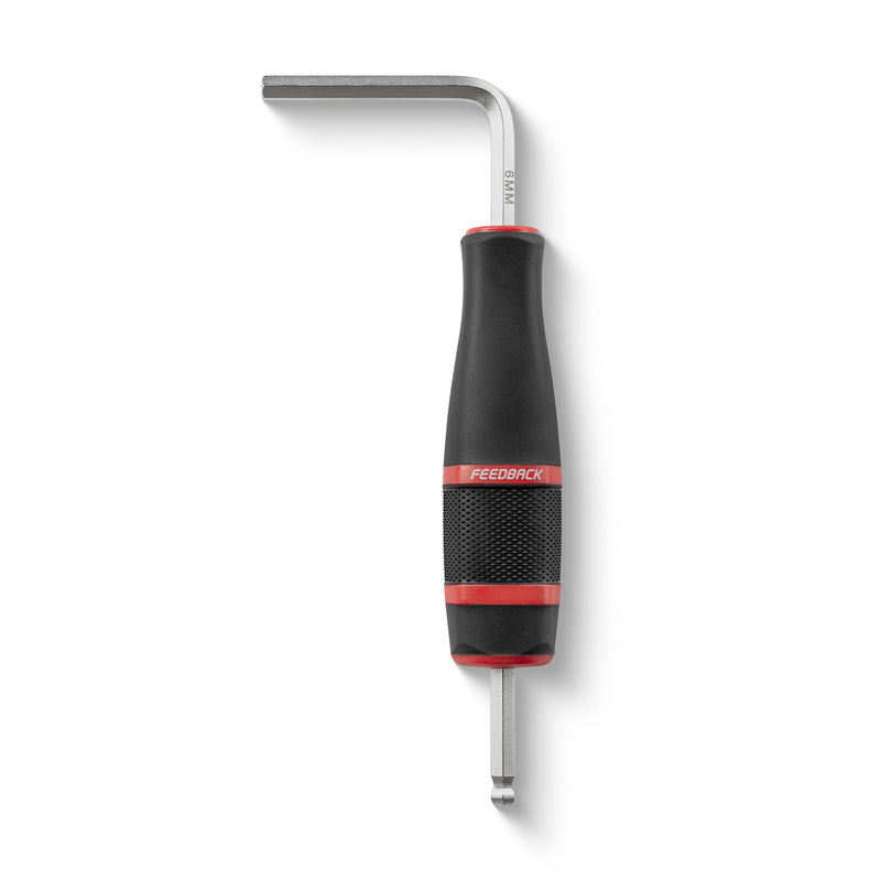 Feedback Sports Herramienta de llave Allen con mango en L para bicicleta, extremo de bola para uso rápido y aplicaciones de acceso en ángulo, hexagonal de 6 mm