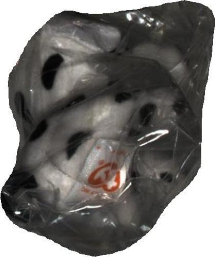Ty - Plush Key Ring - Beanie Boos Clips - Dalmatian Dog - Luther - Black and White - With Gold Glitter Eyes - The Plush with Big Sparkling Eyes - 12 cm - 35254