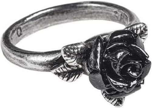Alchemy Gothic Token of Love Women Ring Silver-Coloured M, Pewter,