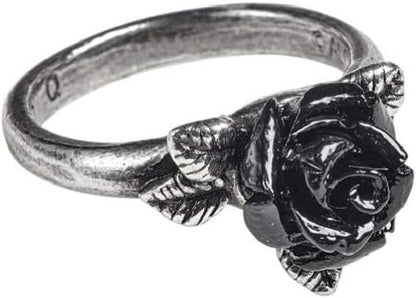 Alchemy Gothic Token of Love Women Ring Silver-Coloured M, Pewter,