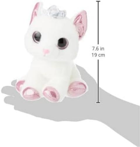 Aurora World 60876 Duchess White Cat with Crown 7In