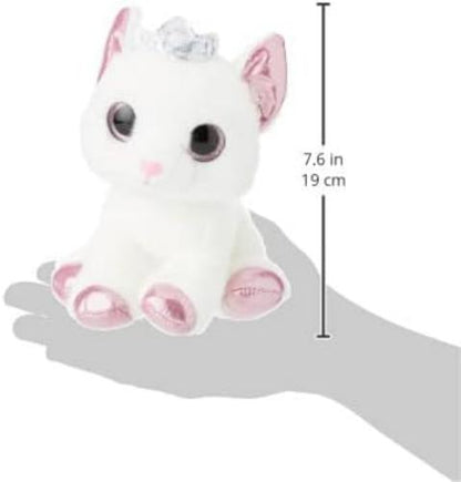Aurora World 60876 Duchess White Cat with Crown 7In