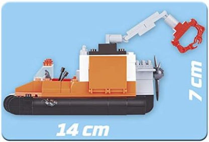 COBI 1783 Action Town - Hovercraft (150 Pcs) Toy, Orange
