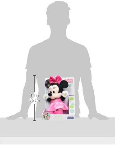Clementoni Disney Baby Baby Minnie Play and Learn, Plush and Interactive Educational Game for Children 6+ Months, Sing Nursery Rhymes to Teach the Alphabet, Numbers and Colours, Italian Language