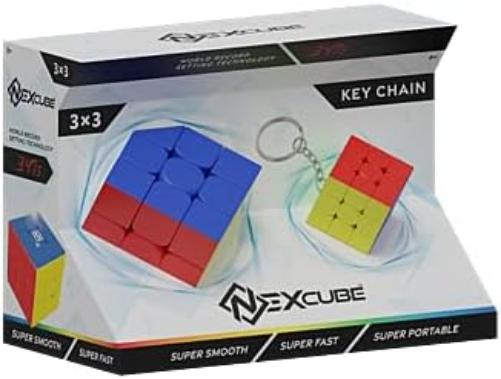 Nexcube 3x3 + Nexcube 3x3 Sequential Brain Puzzle Keyring