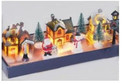 VILLAGE WITH LED | SET OF 10 PCS