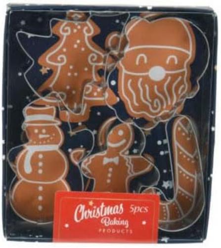 Richtige Form Set Weihnachten Edelstahl, 5dlg.