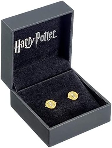 Harry Potter x Swarovski Zeitumkehrer Ohrringe (vergoldet