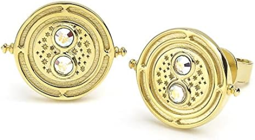 Harry Potter x Swarovski Zeitumkehrer Ohrringe (vergoldet