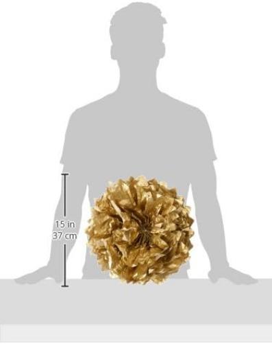 Amscan 18055-19-55 Dec Fluffy Gold- 3 Pack