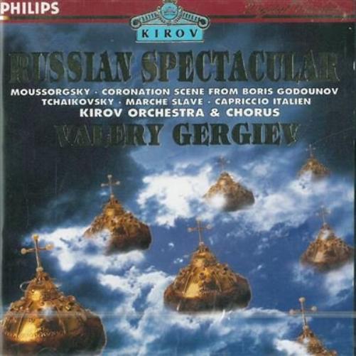 Russian spectacular Boris Godunov (1874) (scena dell'incoronazione) Marcia slava op 31 (1876) Eugene Onegin (1879) (polacca) Eugene Onegin (1879) (valzer)
