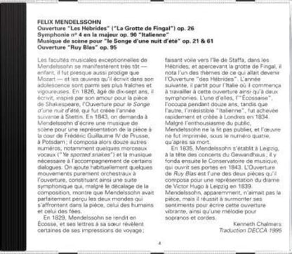 Symphony No 4/Midsummer Nights Dream (Vpo/Dohnanyi