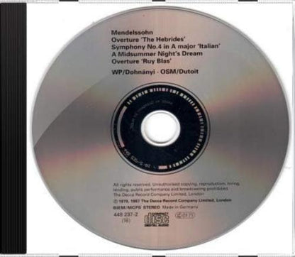 Symphony No 4/Midsummer Nights Dream (Vpo/Dohnanyi