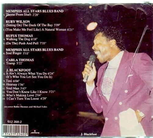 TRIBUTE TO OTIS REDDING ONE NIGHT IN MEMPHIS LIVE VOL.1