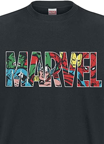 Marvel T-Shirt Logo Character Infill (L)