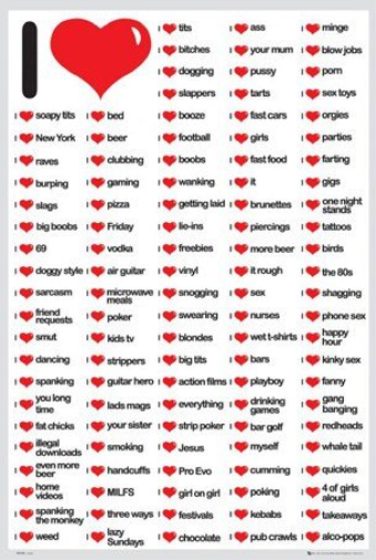I Love Boys Rude (Gn0485